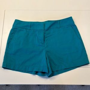Ann Taylor Loft Size 4 Teal Twill Shorts